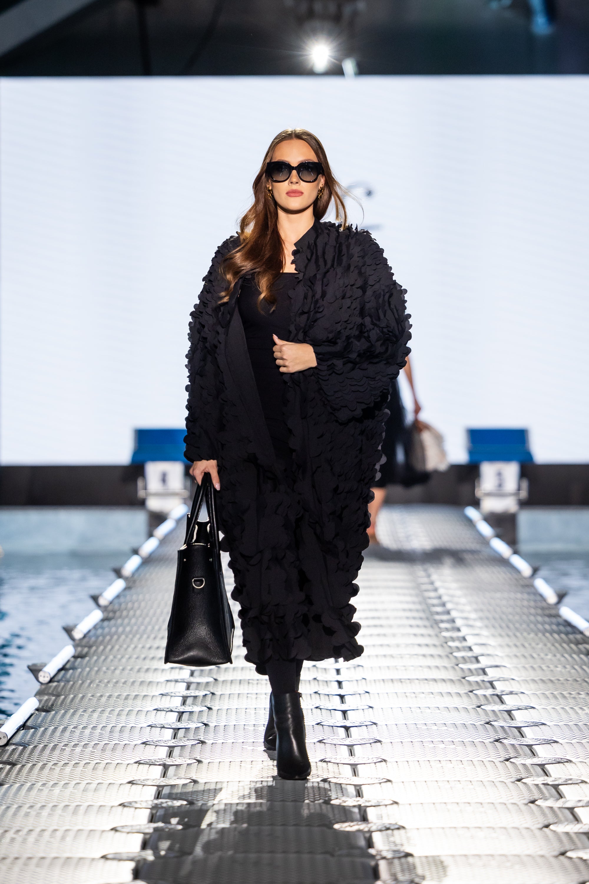 Teddy coat - black