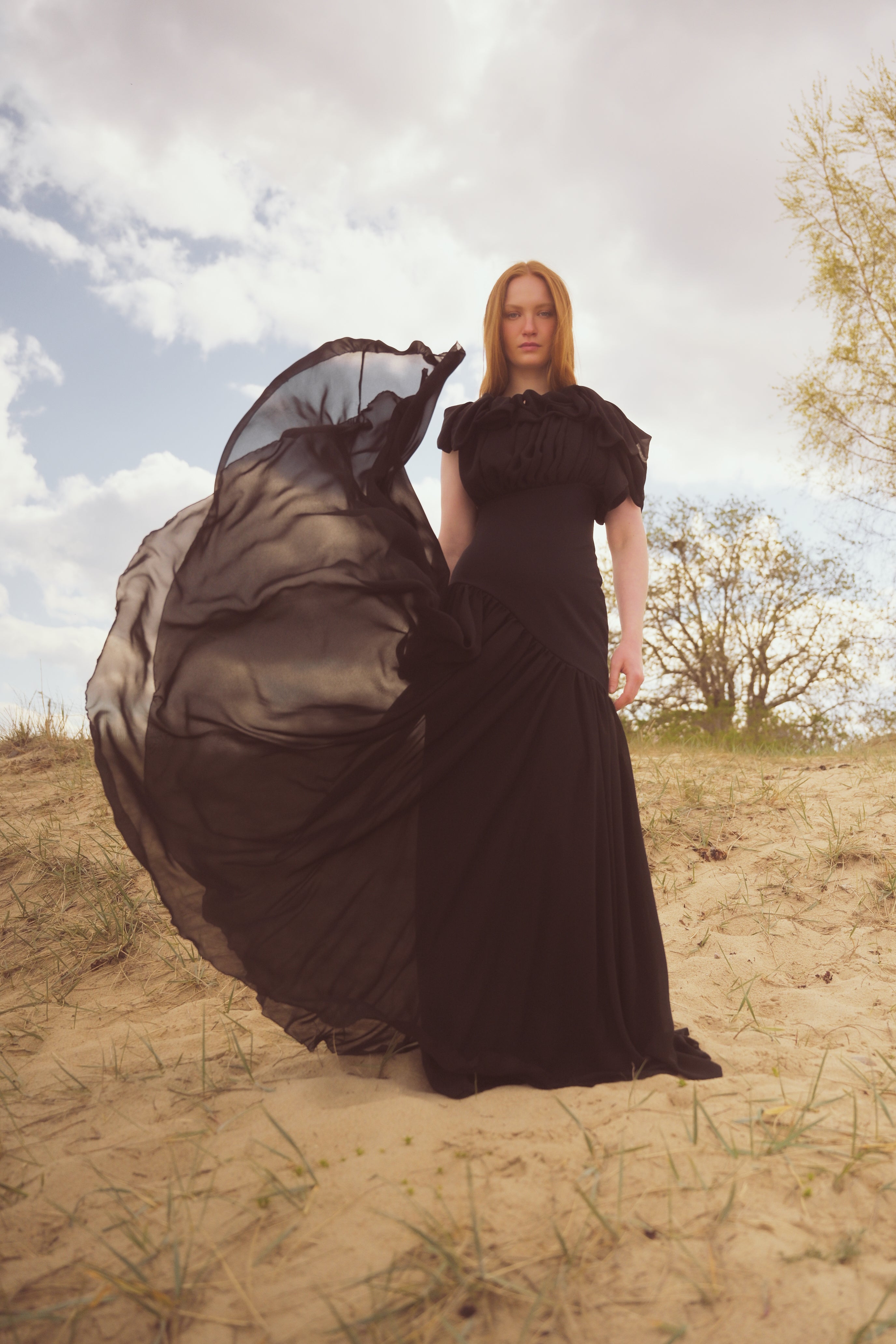 Dress Soleil - black, maxi