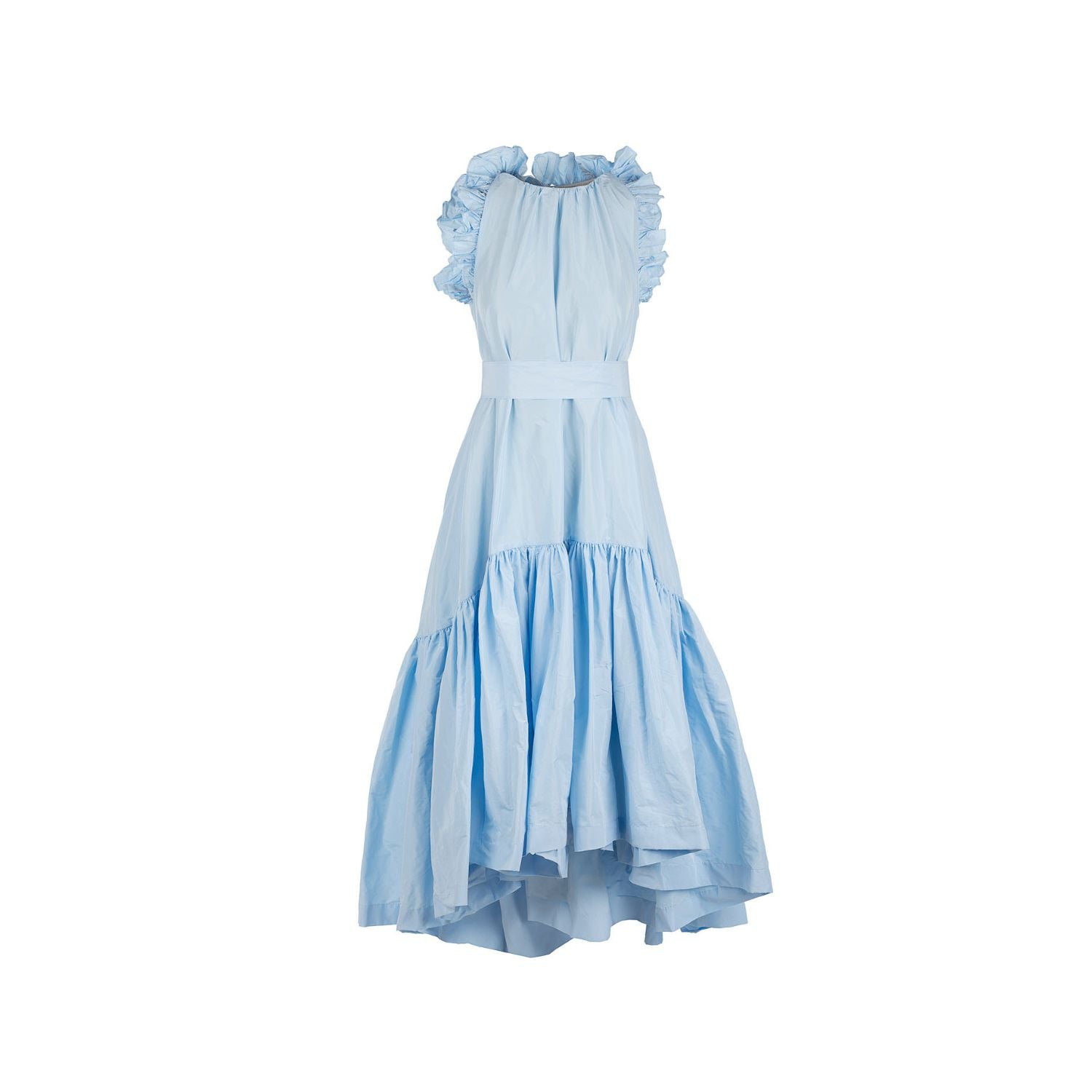 Taft dress Isabella - midi, blue