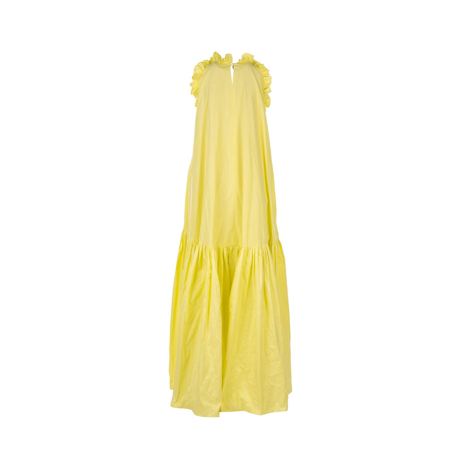 Taft dress Isabella - maxi, yellow