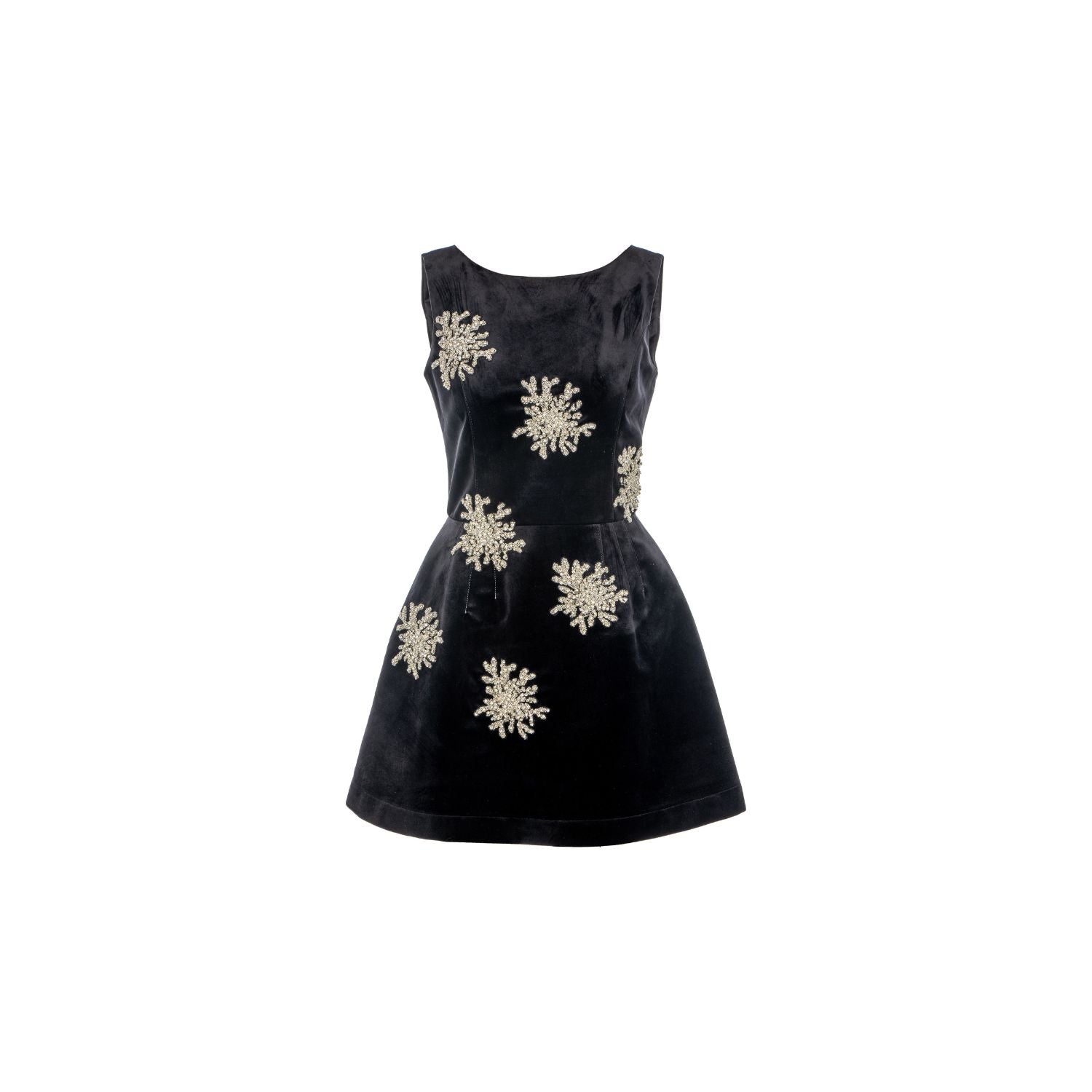 Dress Velvet Sparkle - black, mini