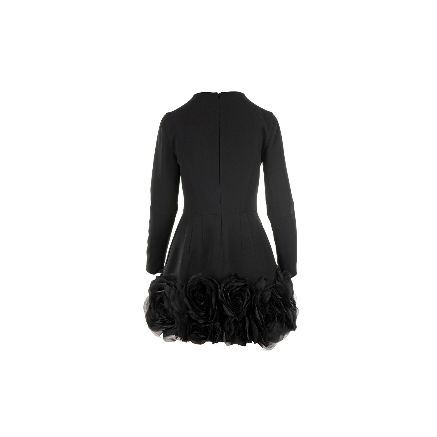 Rose dress Kelly - black, long sleeves