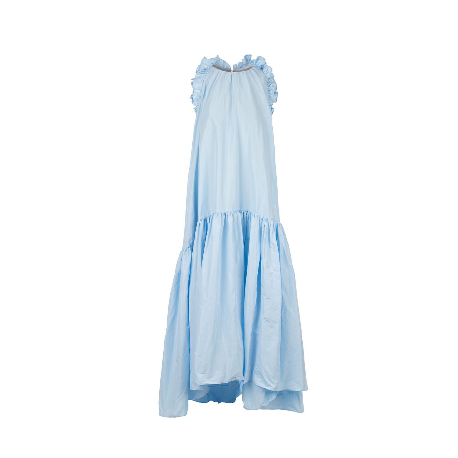 Taft dress Isabella - maxi, blue