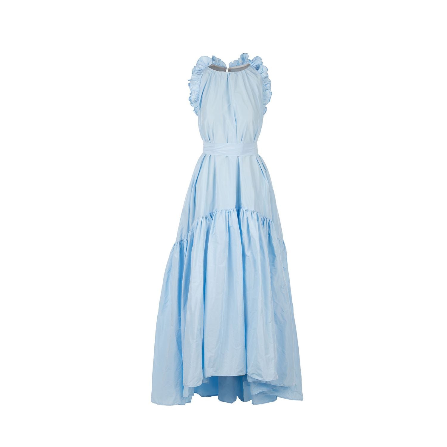 Taft dress Isabella - maxi, blue