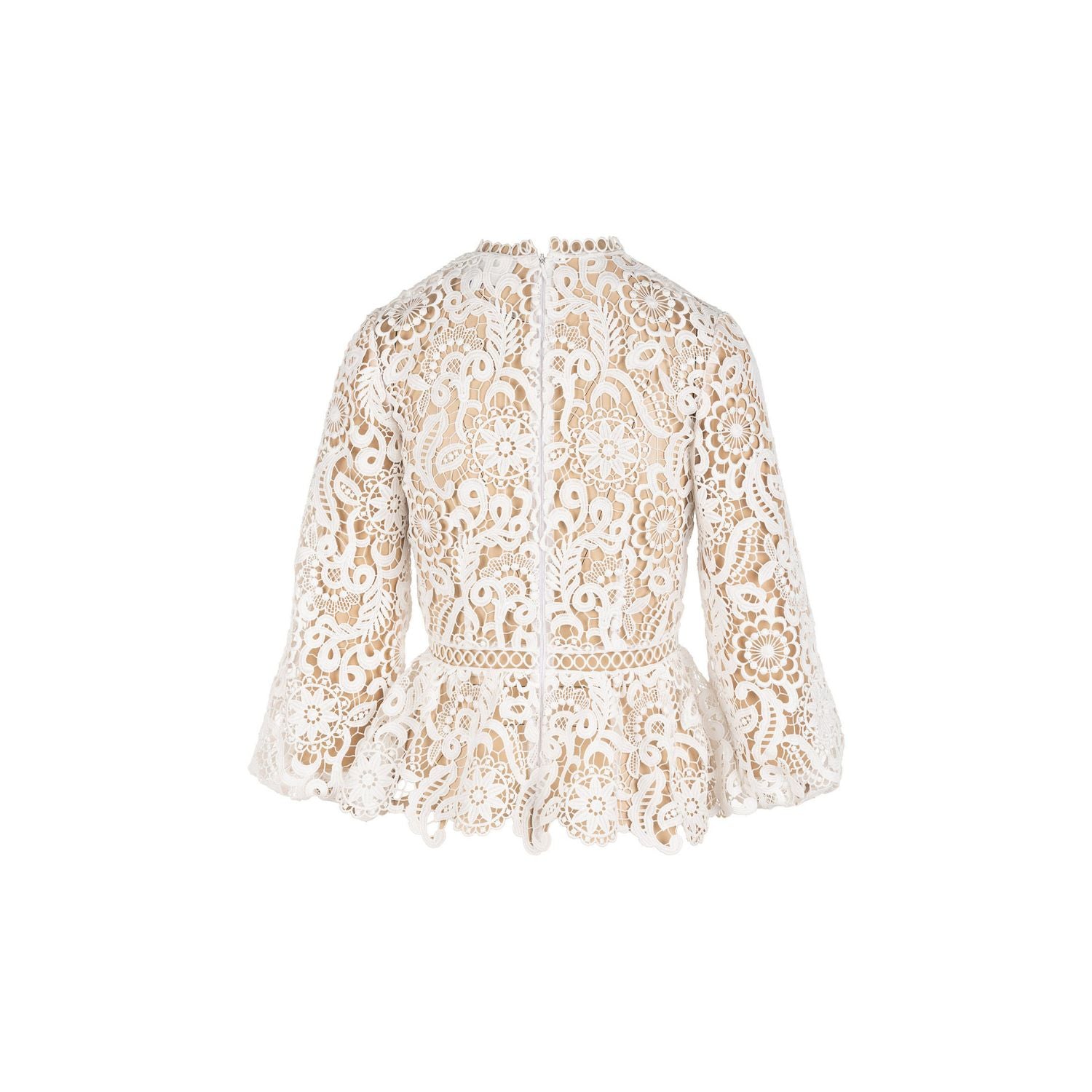 Peplum blouse Aurora - white