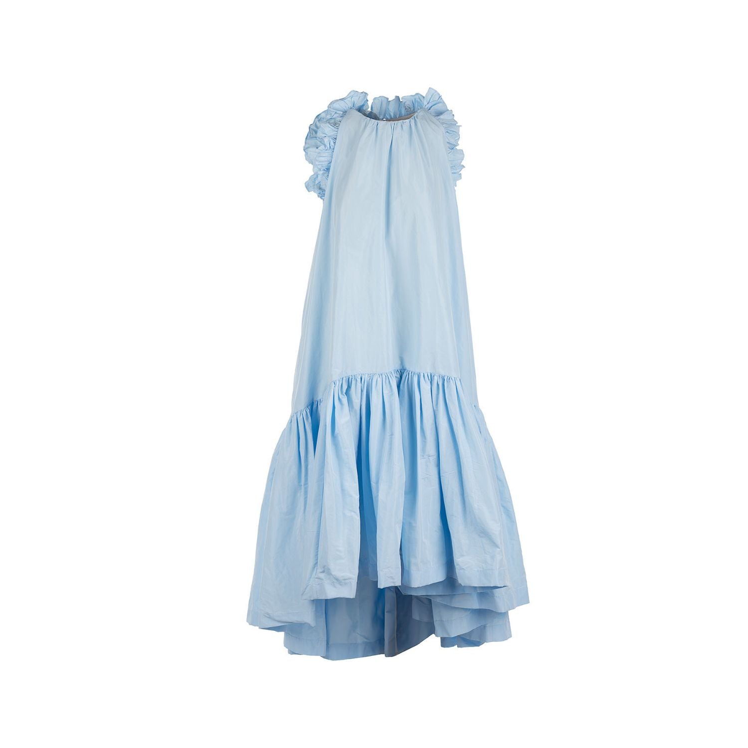 Taft dress Isabella - midi, blue