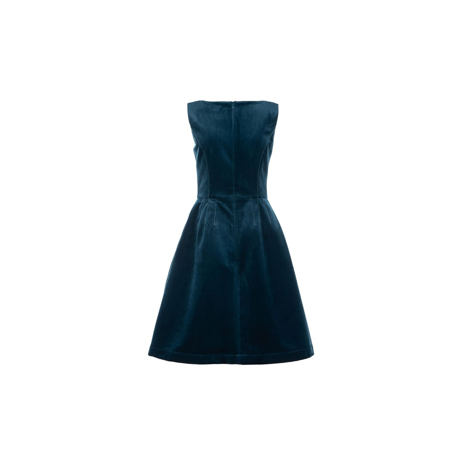Dress Velvet Coral - turquoise, midi
