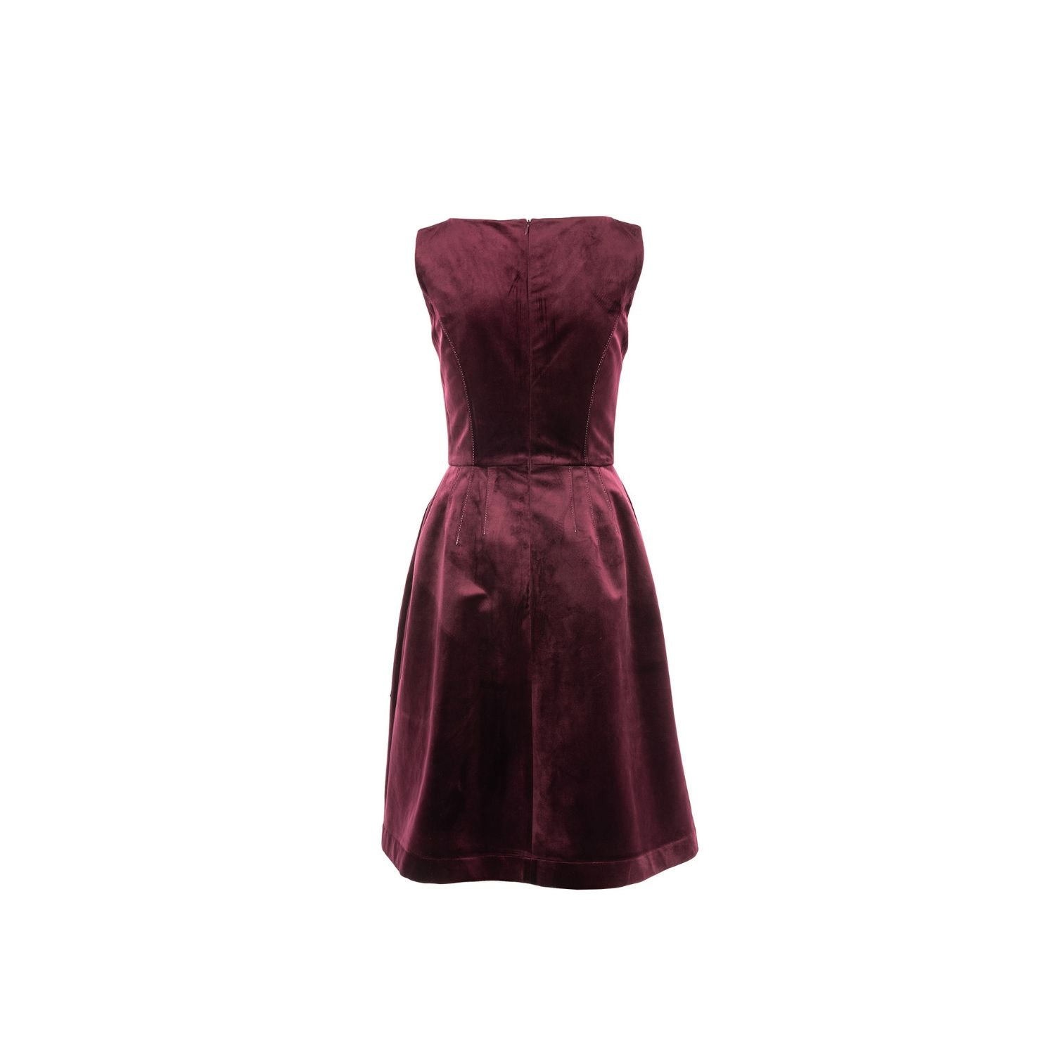 Dress Velvet Coral - bordeaux, midi