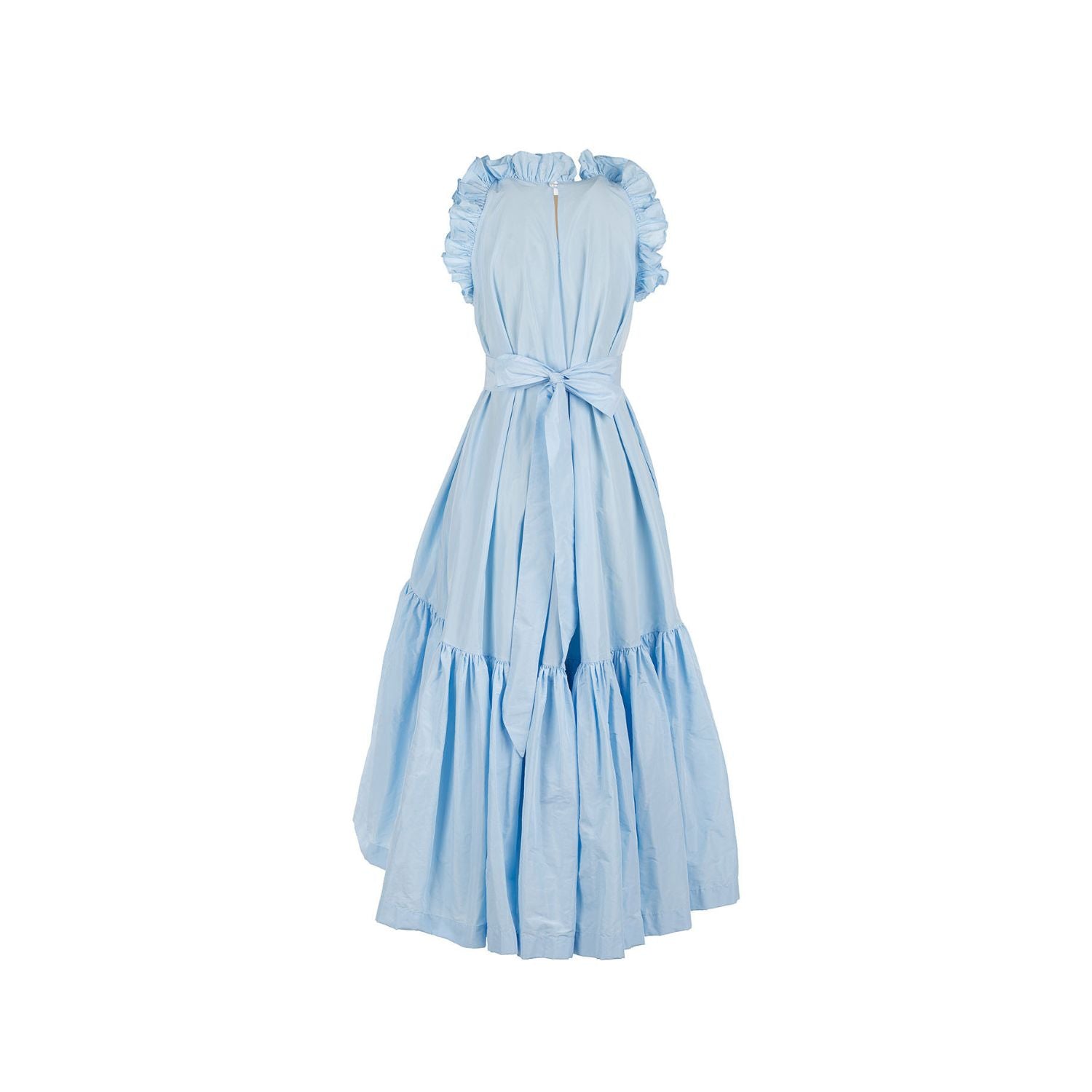Taft dress Isabella - midi, blue