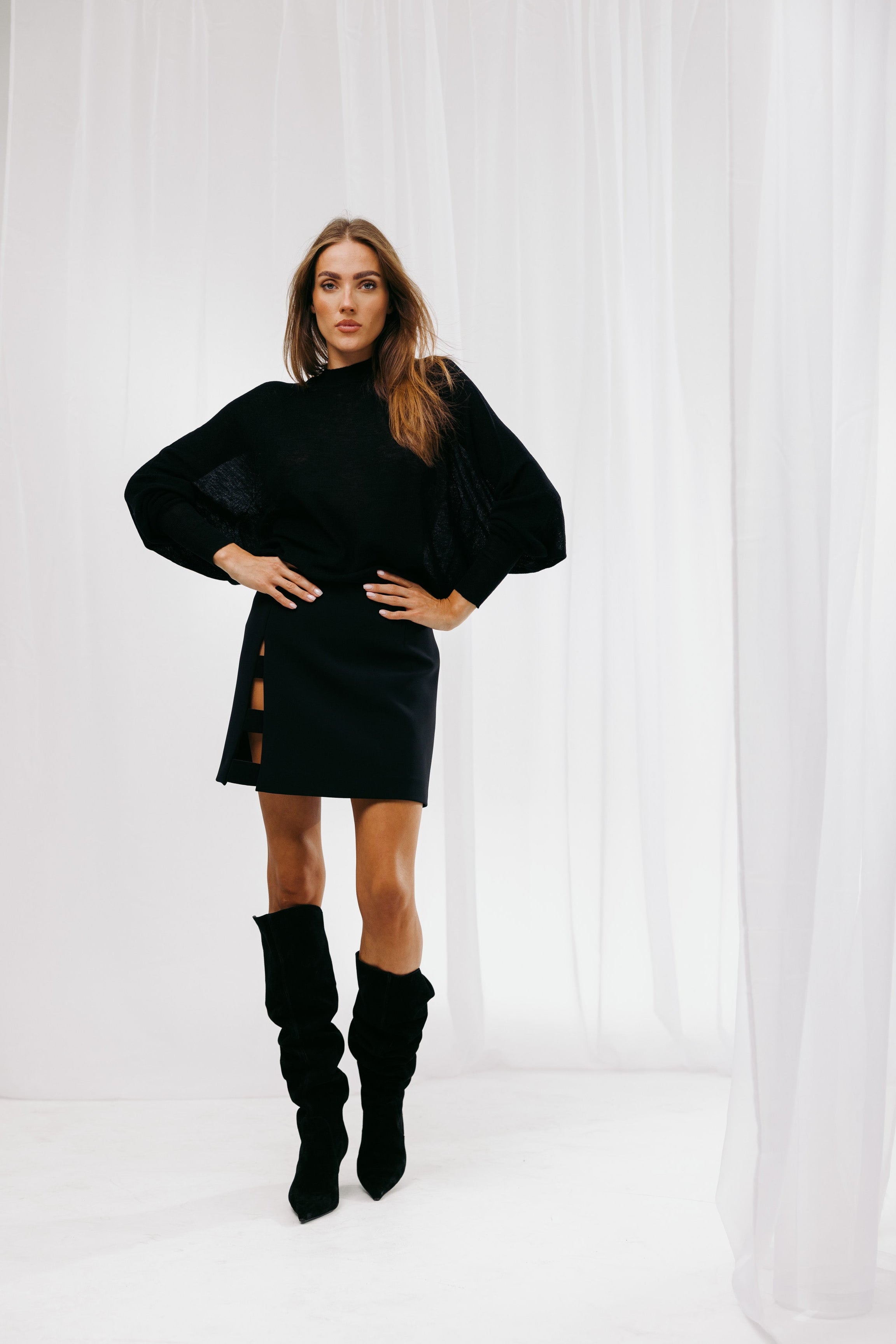 Skirt Beatrice - mini, black