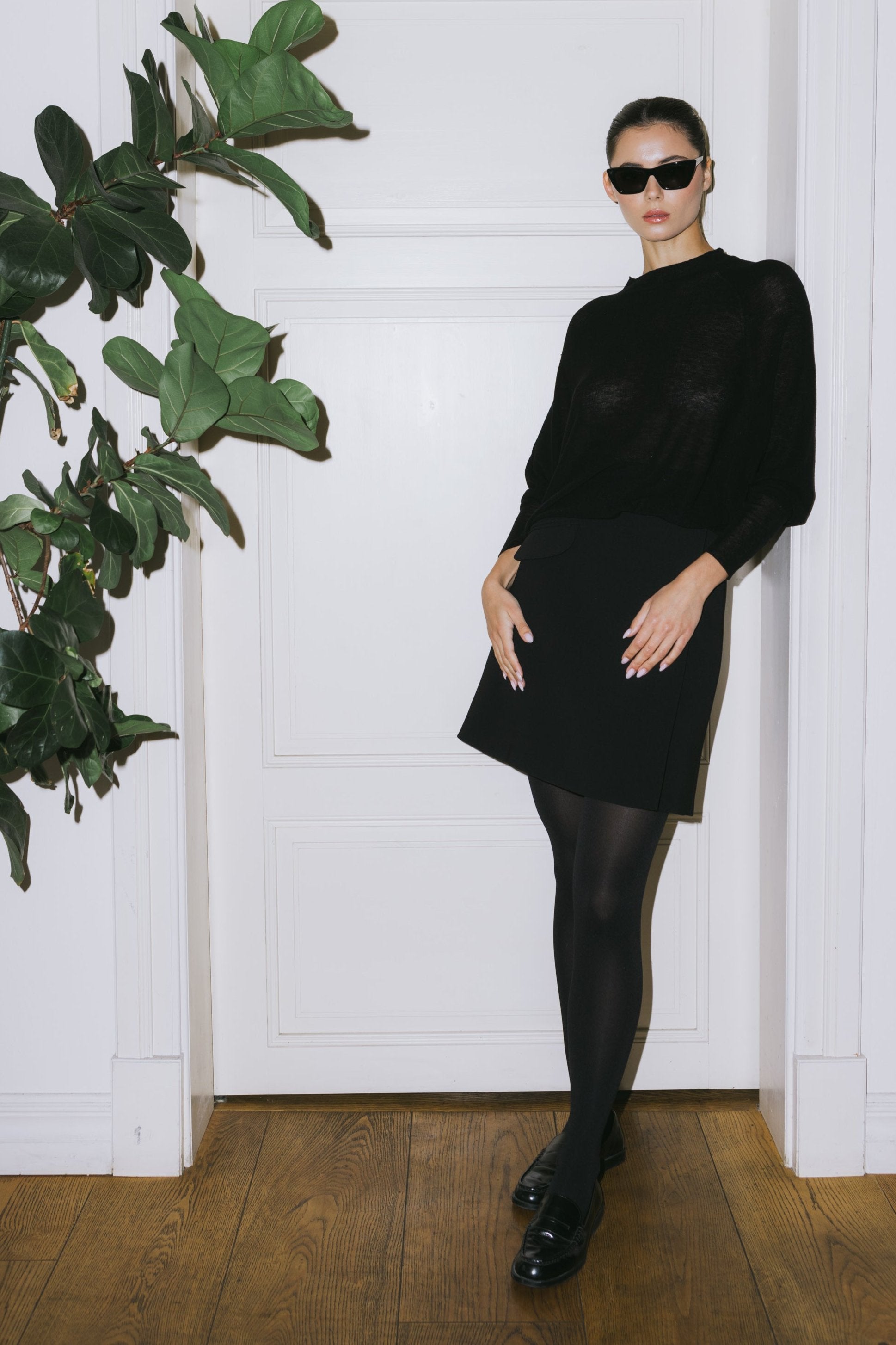 Skirt Amelia with pocket imitation
