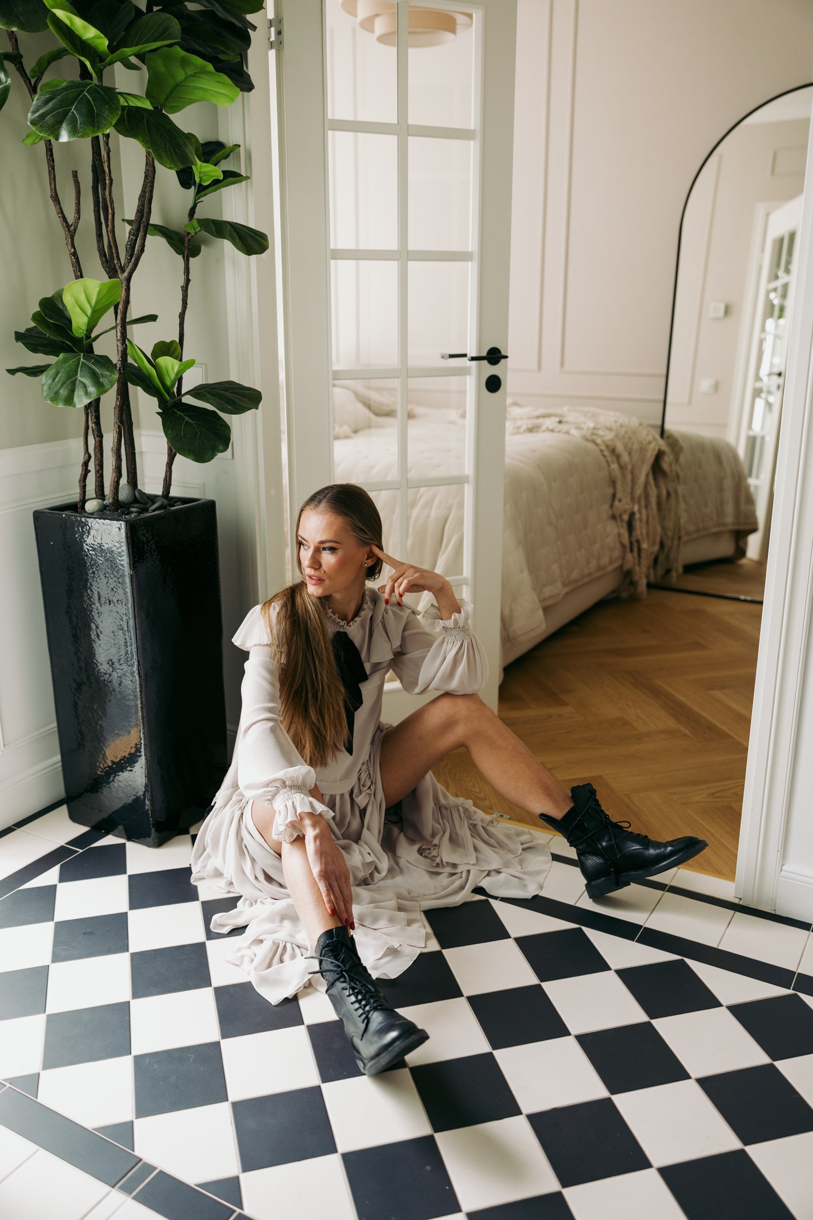 Dress Lèonie Latte - maxi