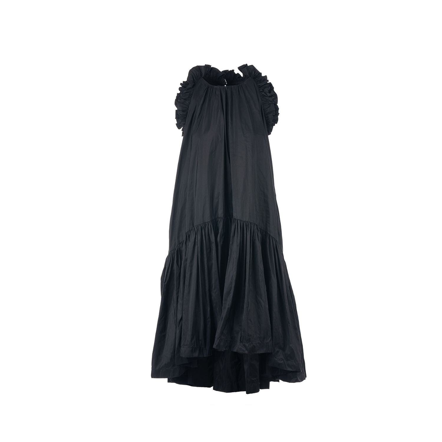 Taft dress Isabella - midi, black