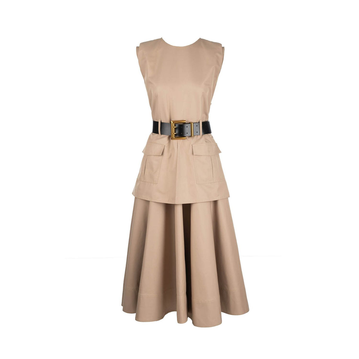 beige safari dress Otrium