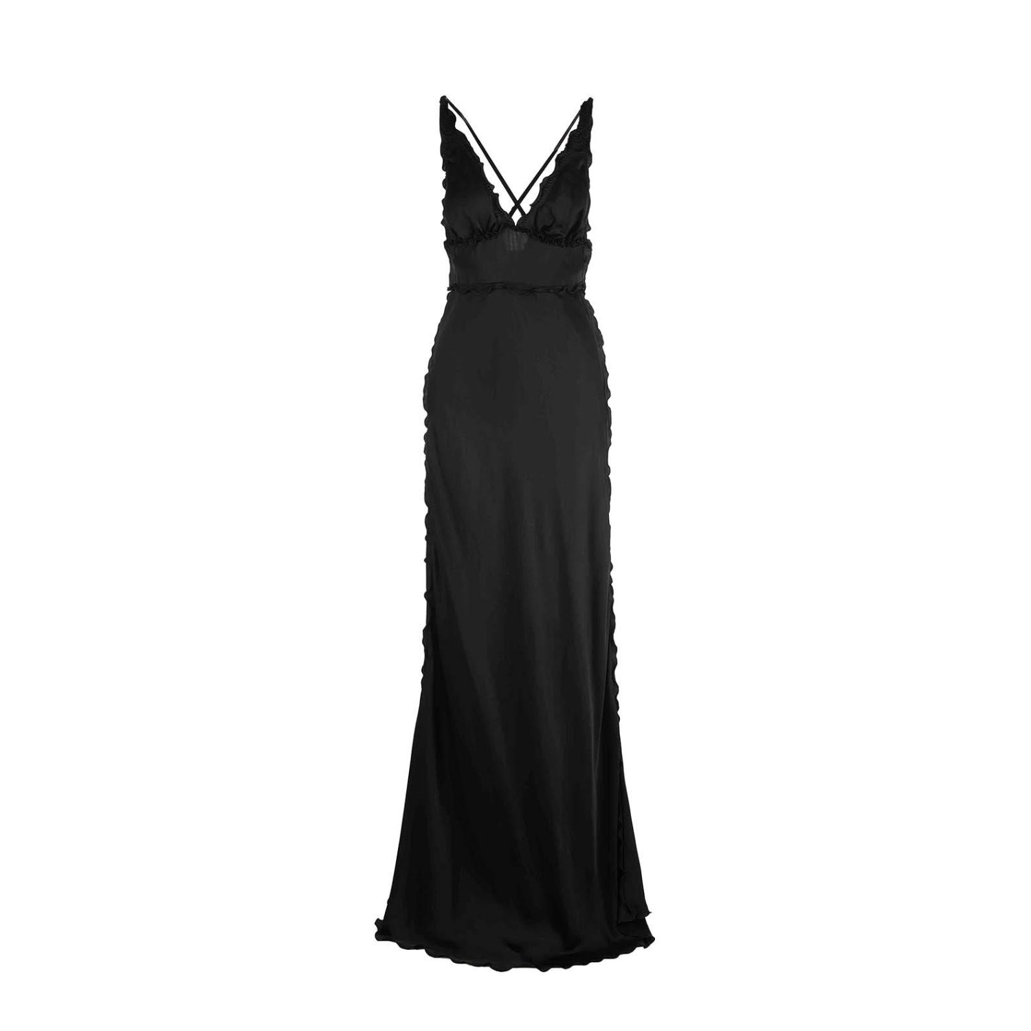 Dress Isolde - black, maxi