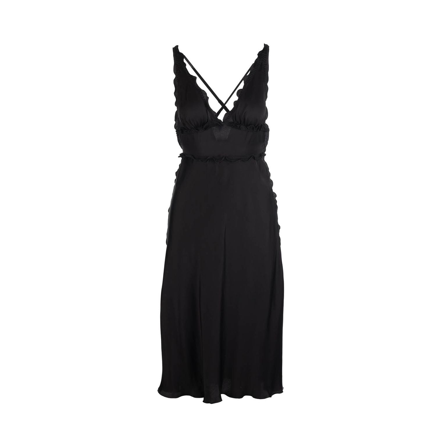 Dress Isolde - black, midi