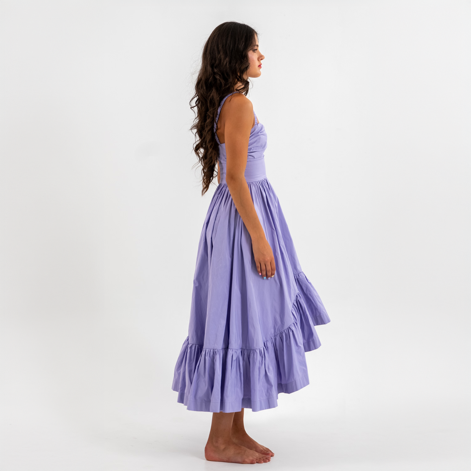 Bubblegum taffeta Dress Lilac