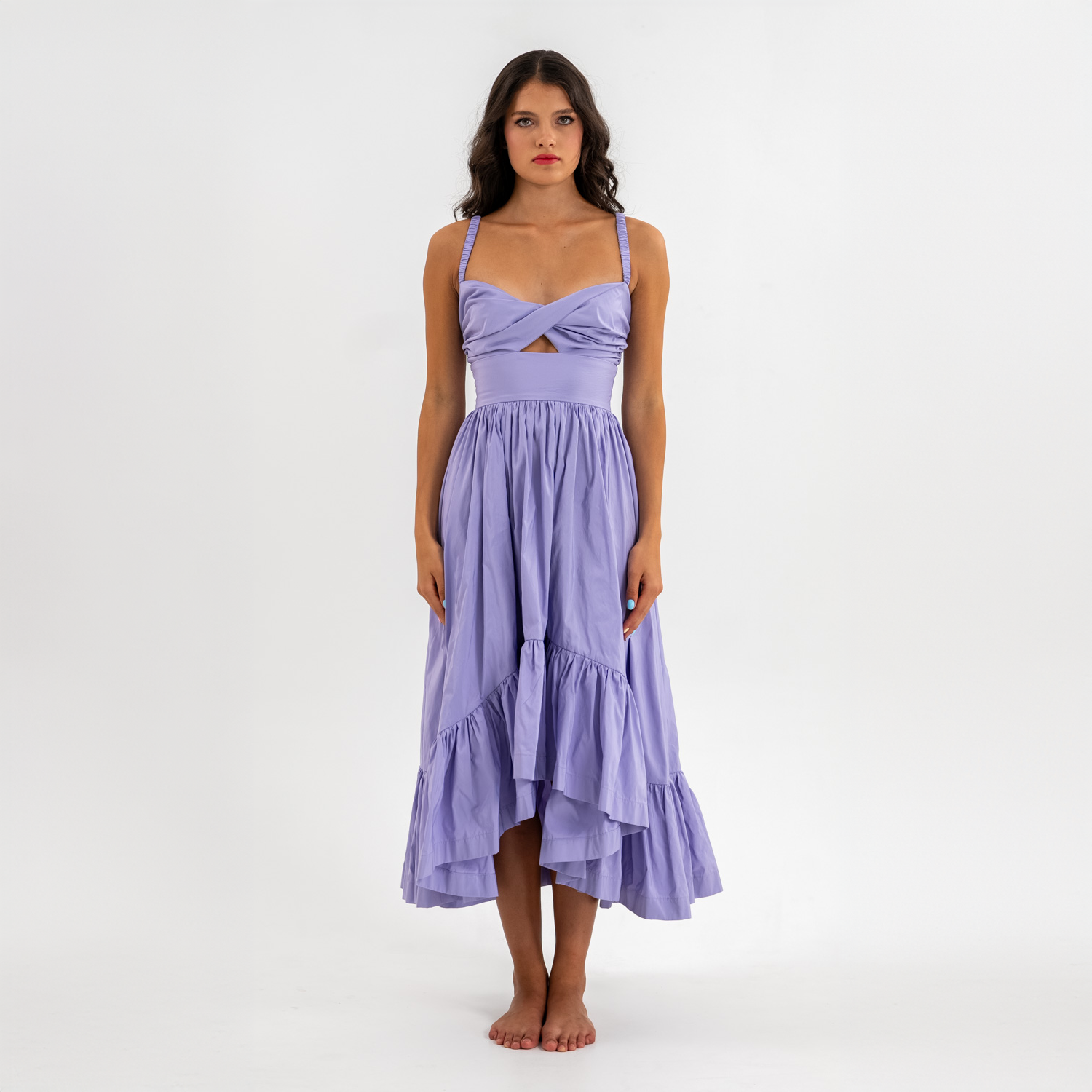 Bubblegum taffeta Dress Lilac