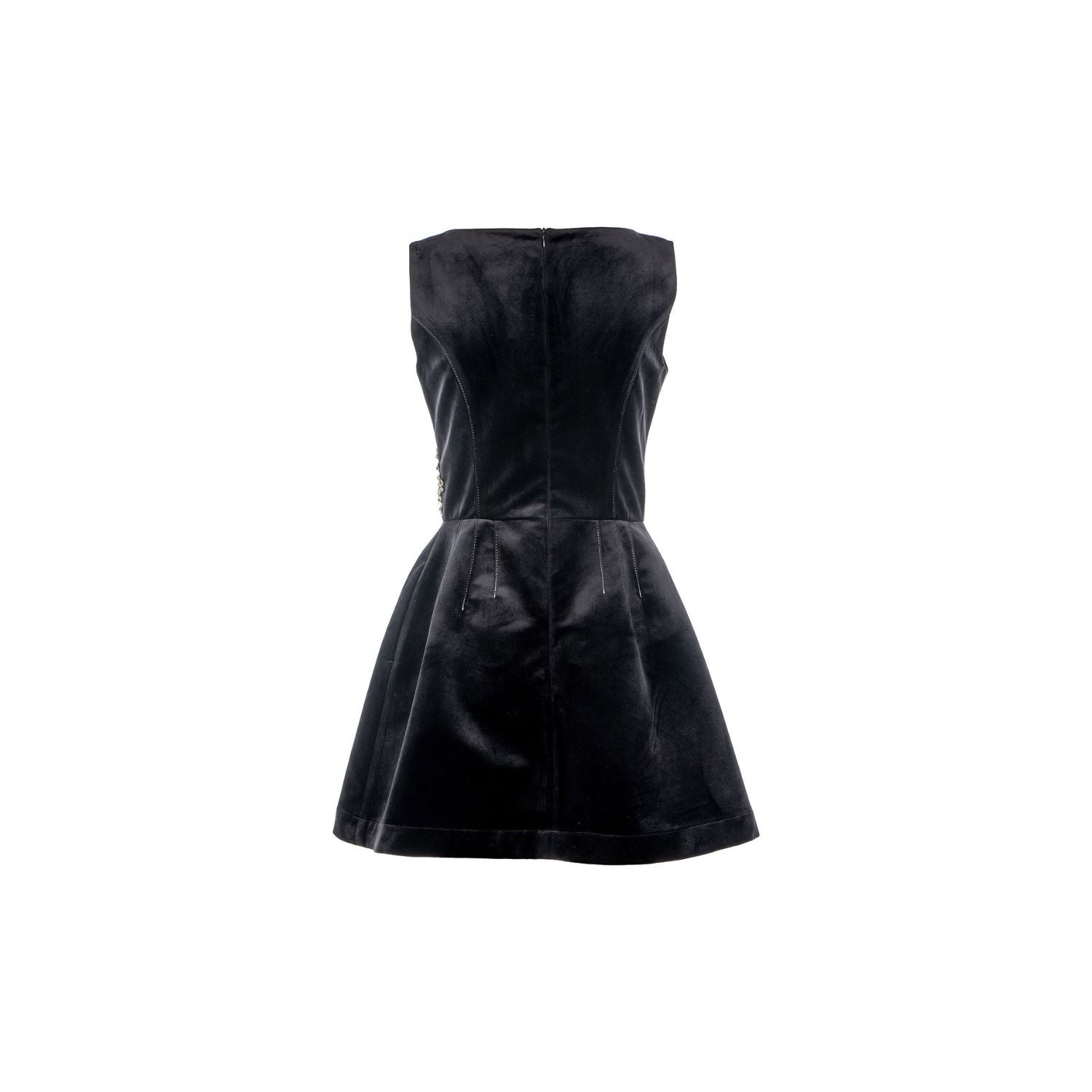 Dress Velvet Sparkle - black, mini