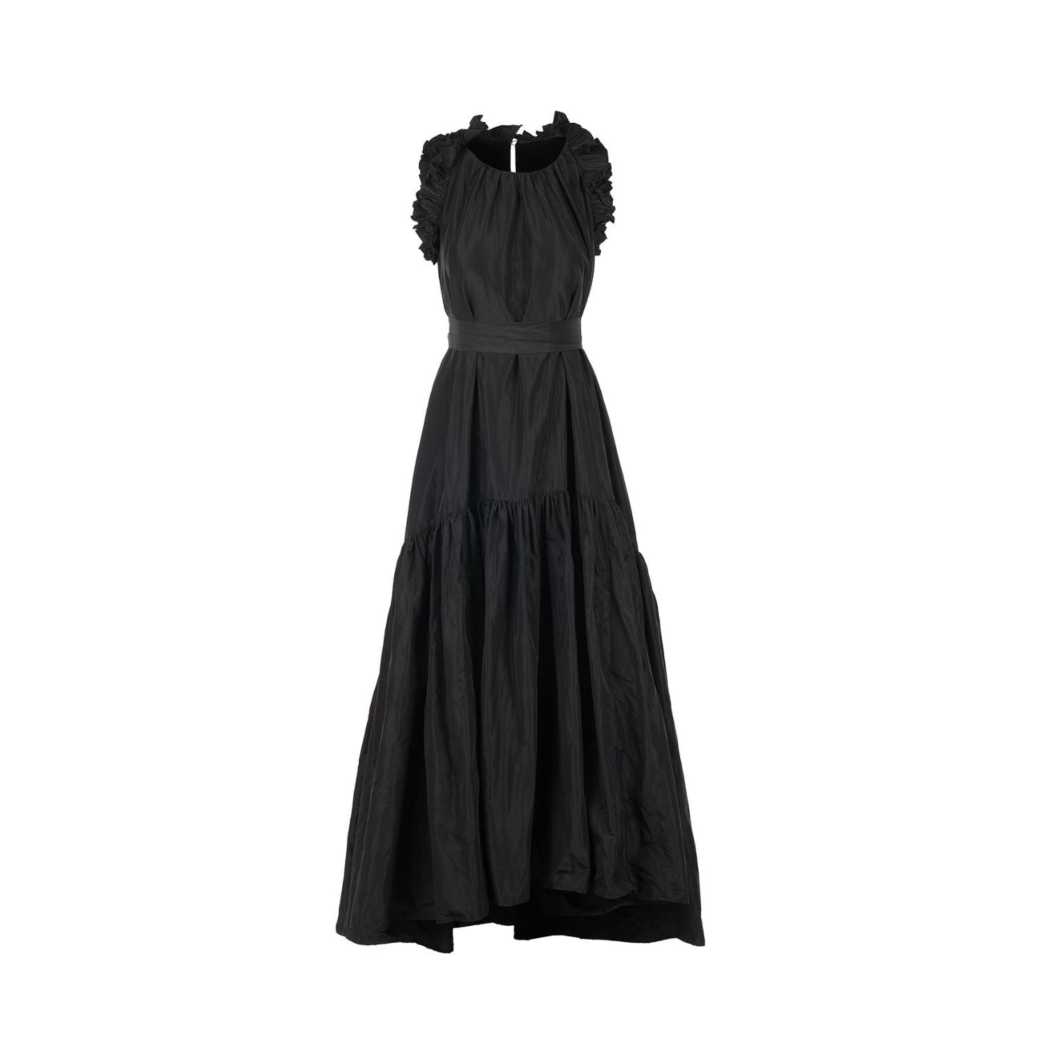 Taft dress Isabella - maxi, black