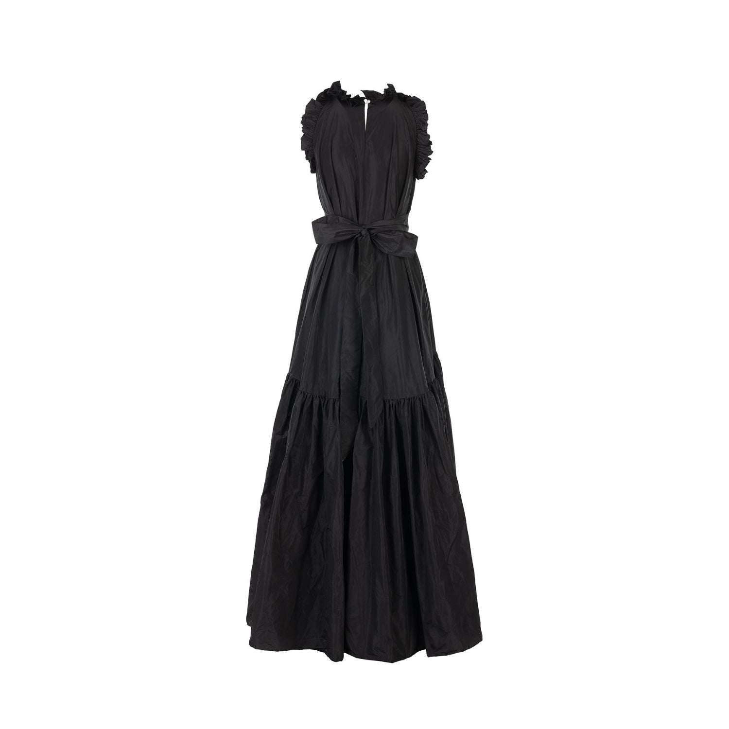 Taft dress Isabella - maxi, black
