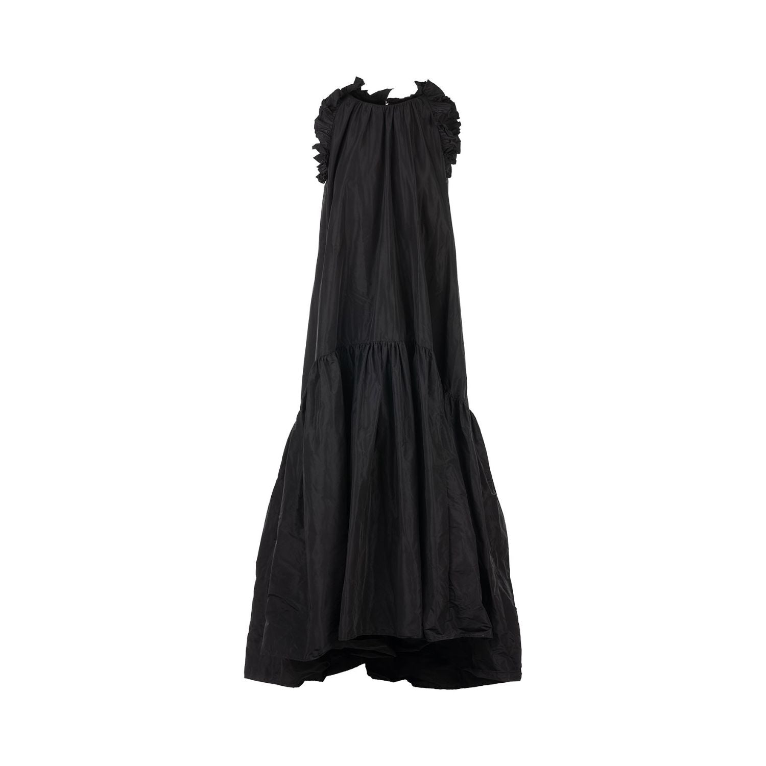 Taft dress Isabella - maxi, black