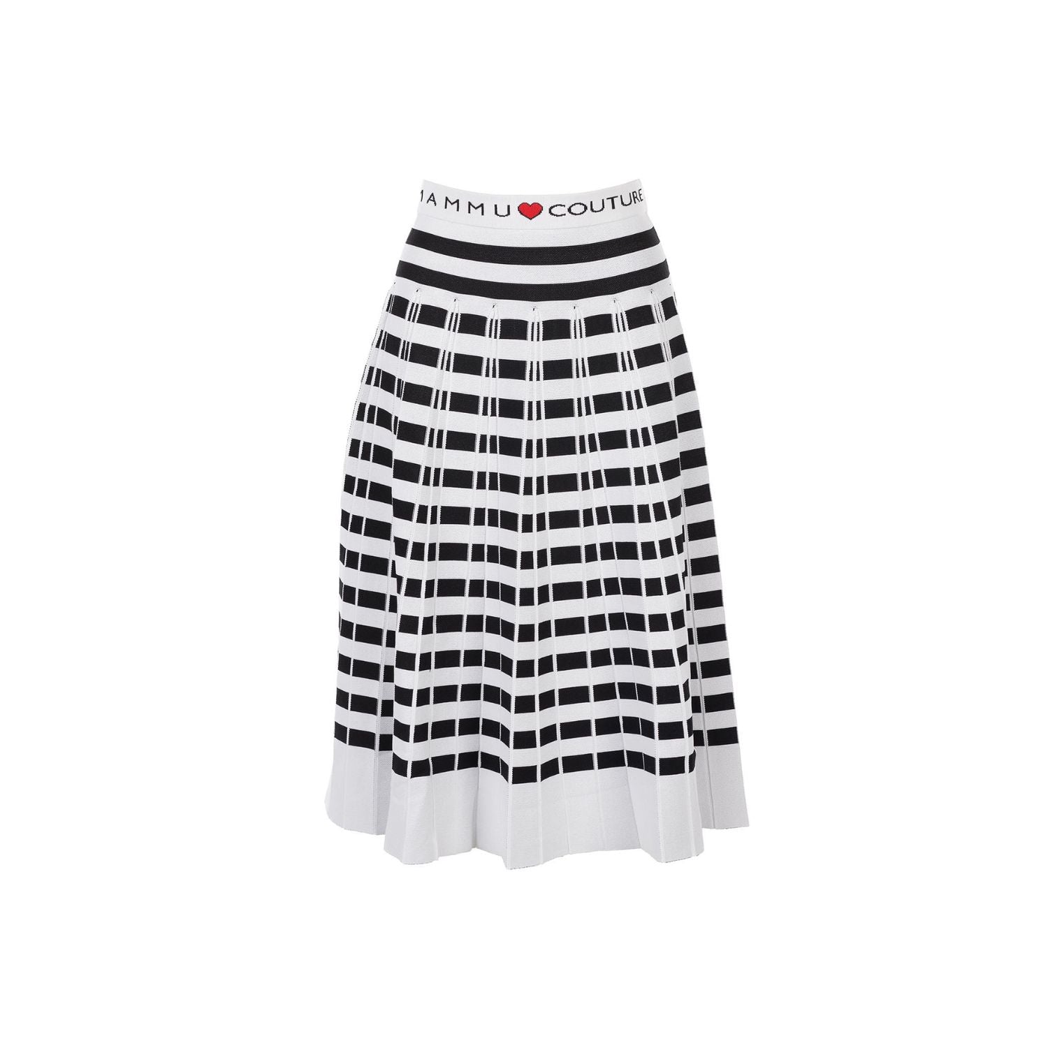 Striped pleated midi skirt Capri