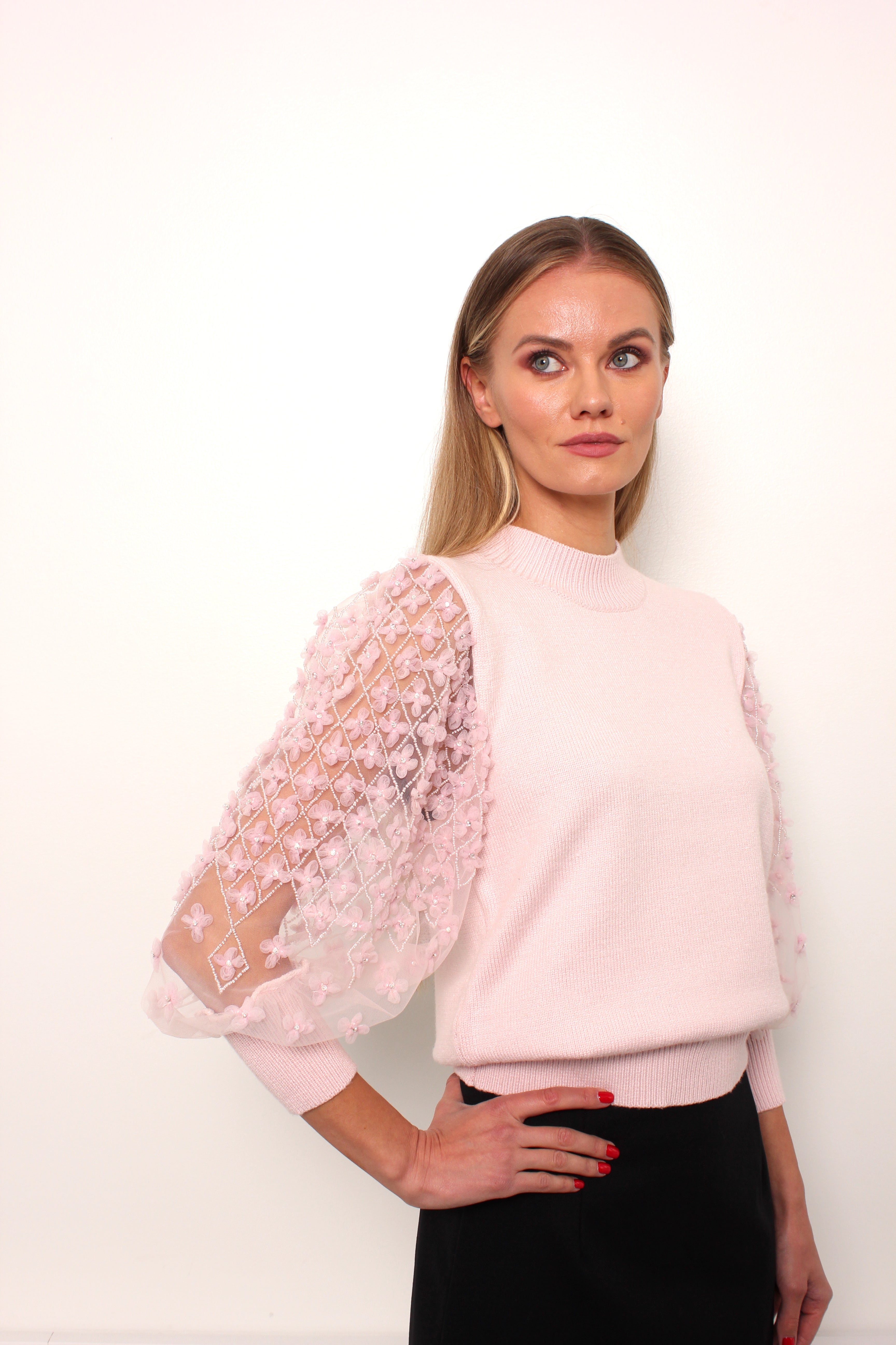 Sweater Anette - pink pearl