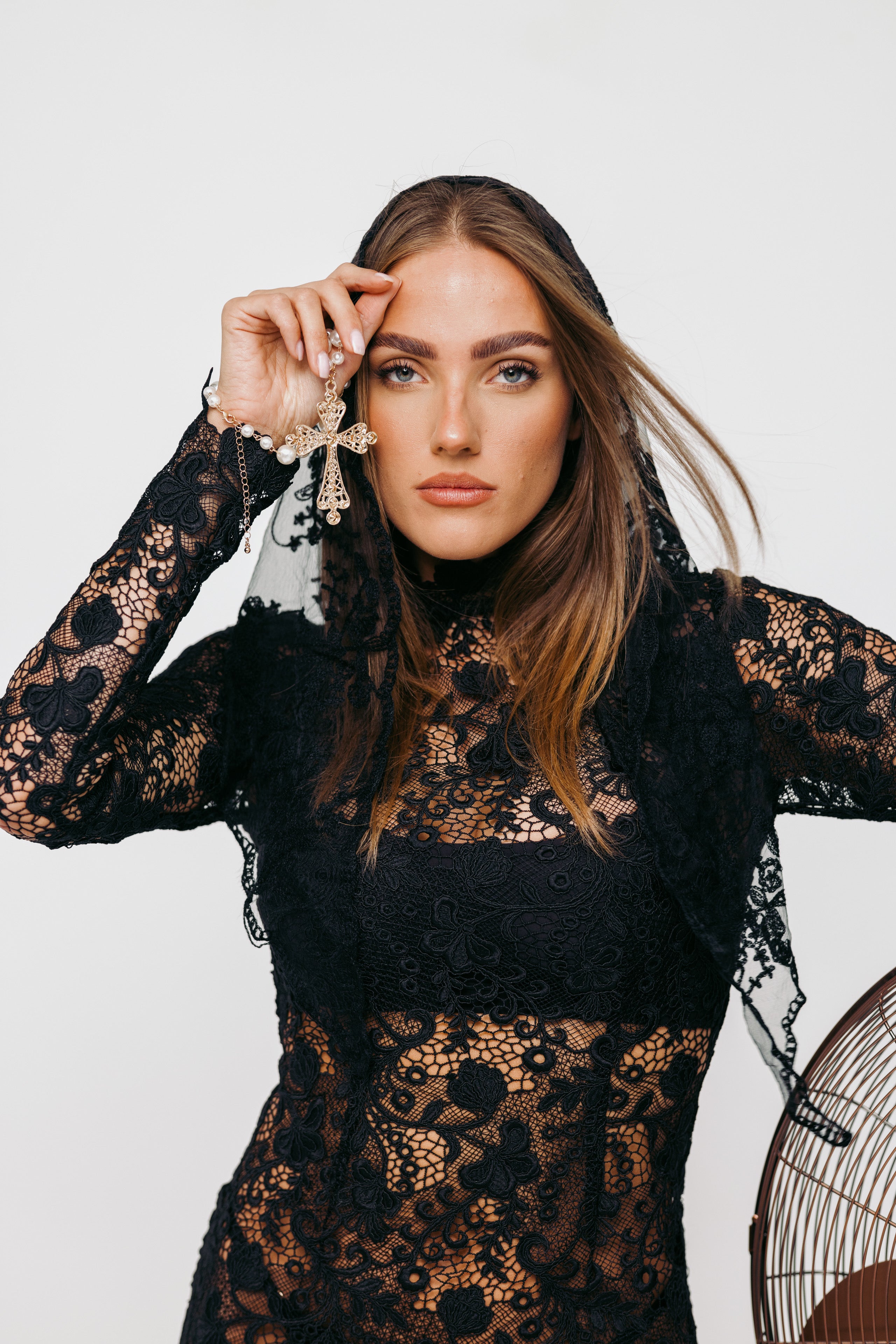 Dress Stella - midi, black