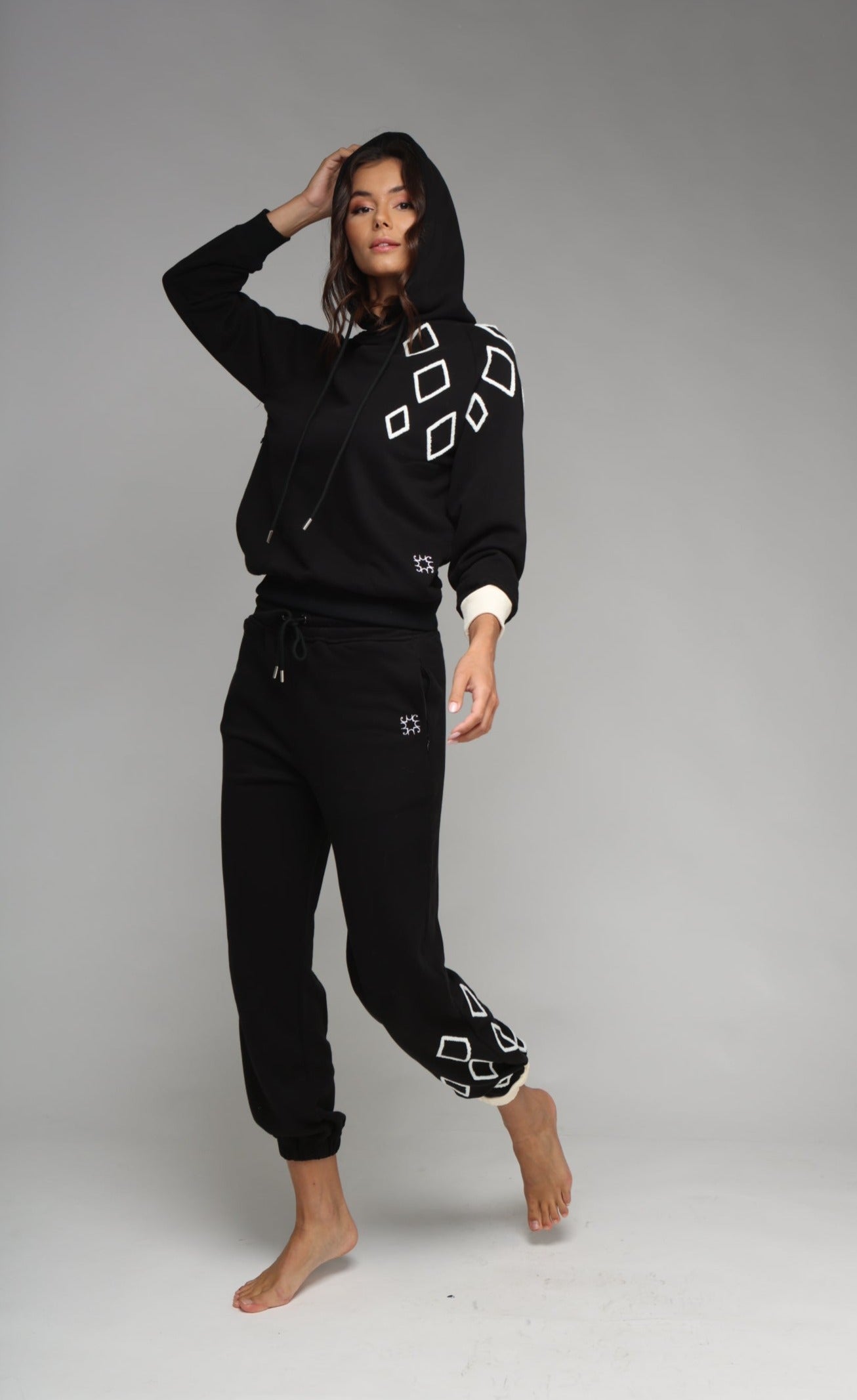 Sweatshirt Diamante - black