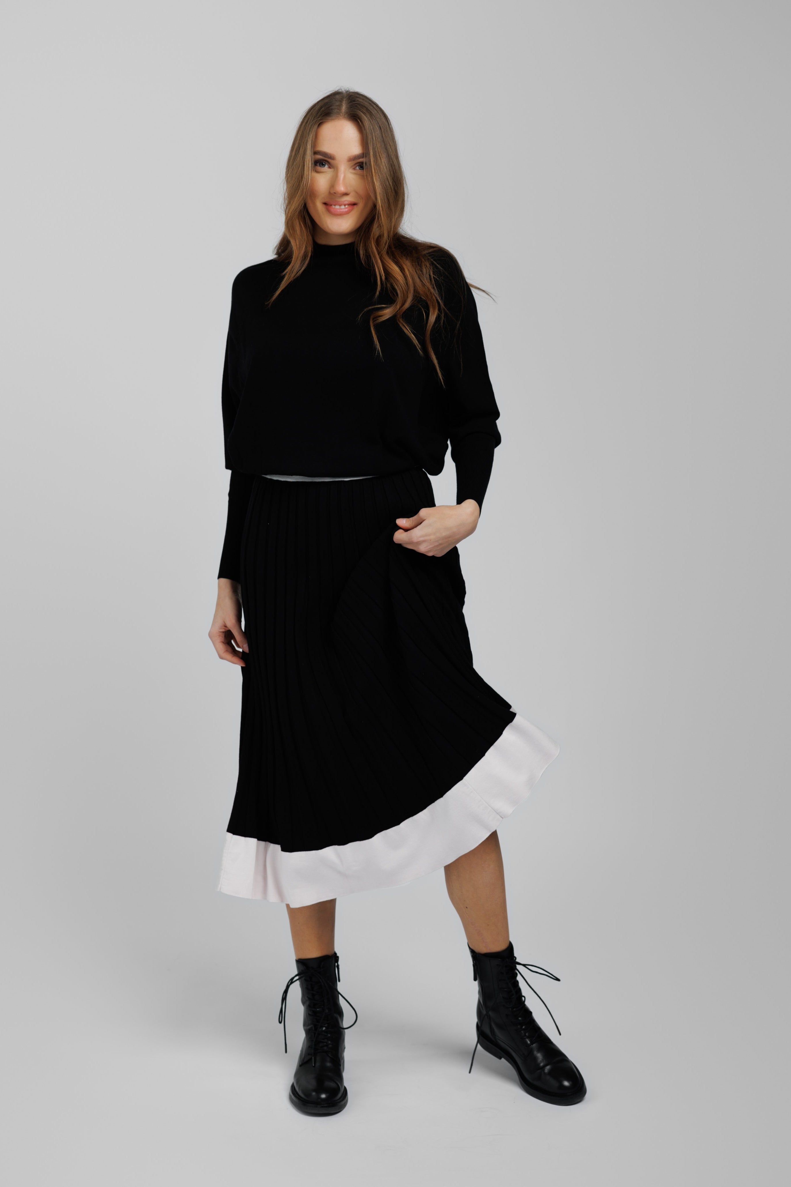 Knitted Dress Brigitte - long sleeves