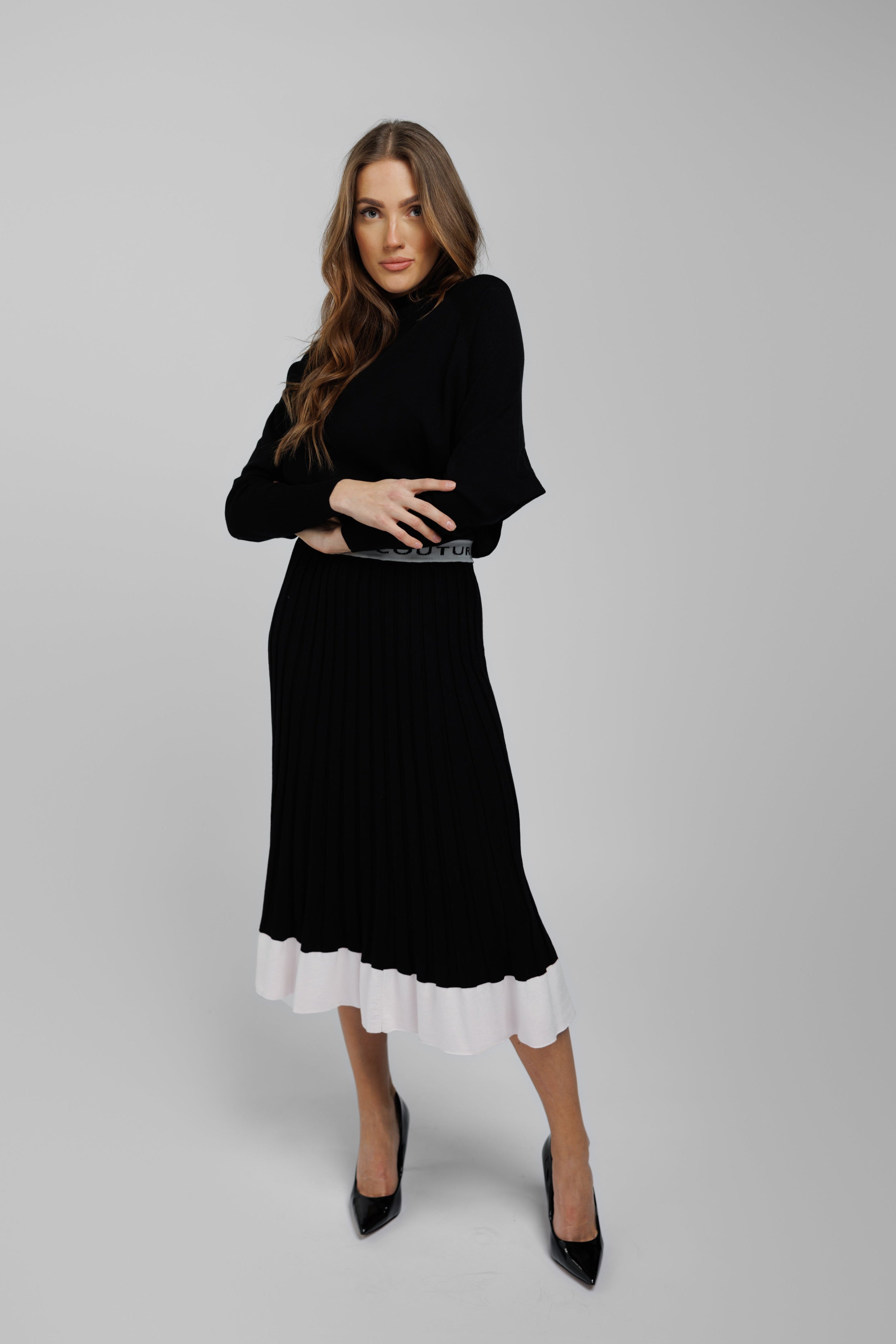 Knitted Dress Brigitte - long sleeves