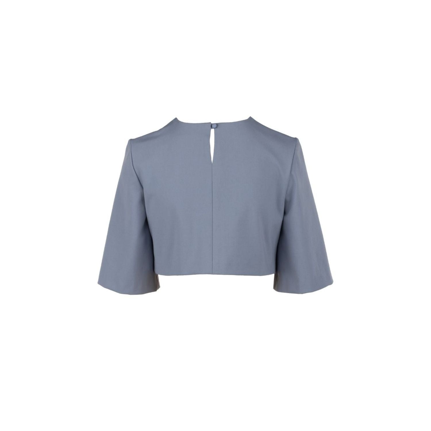 Top with swan embroidery - blue