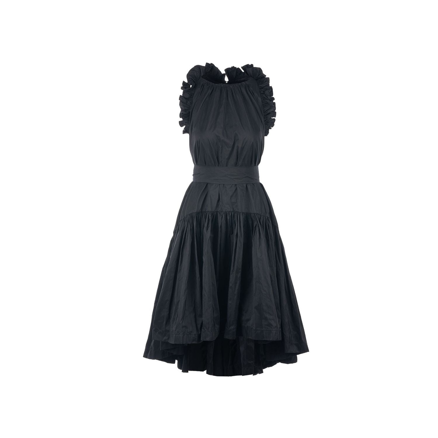 Taft dress Isabella - midi, black