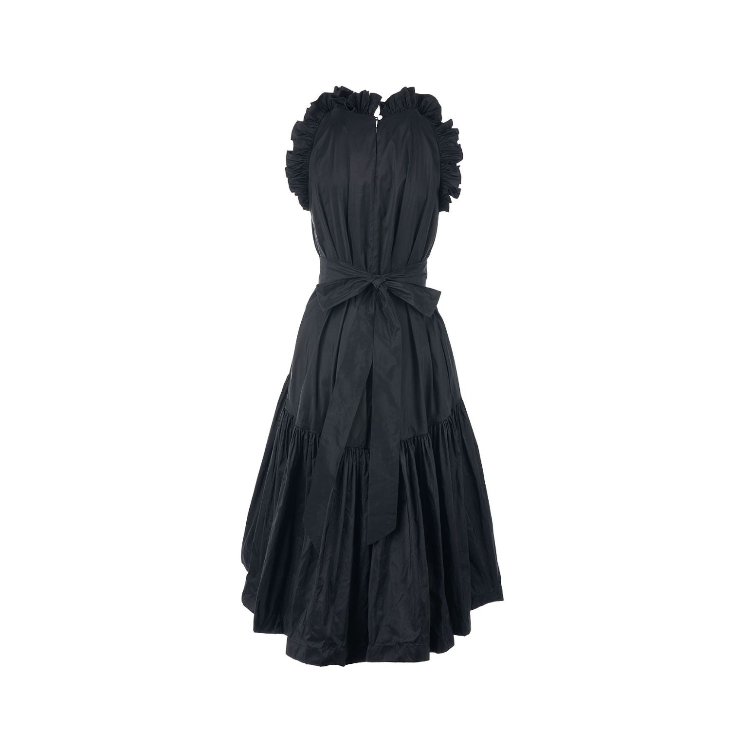 Taft dress Isabella - midi, black