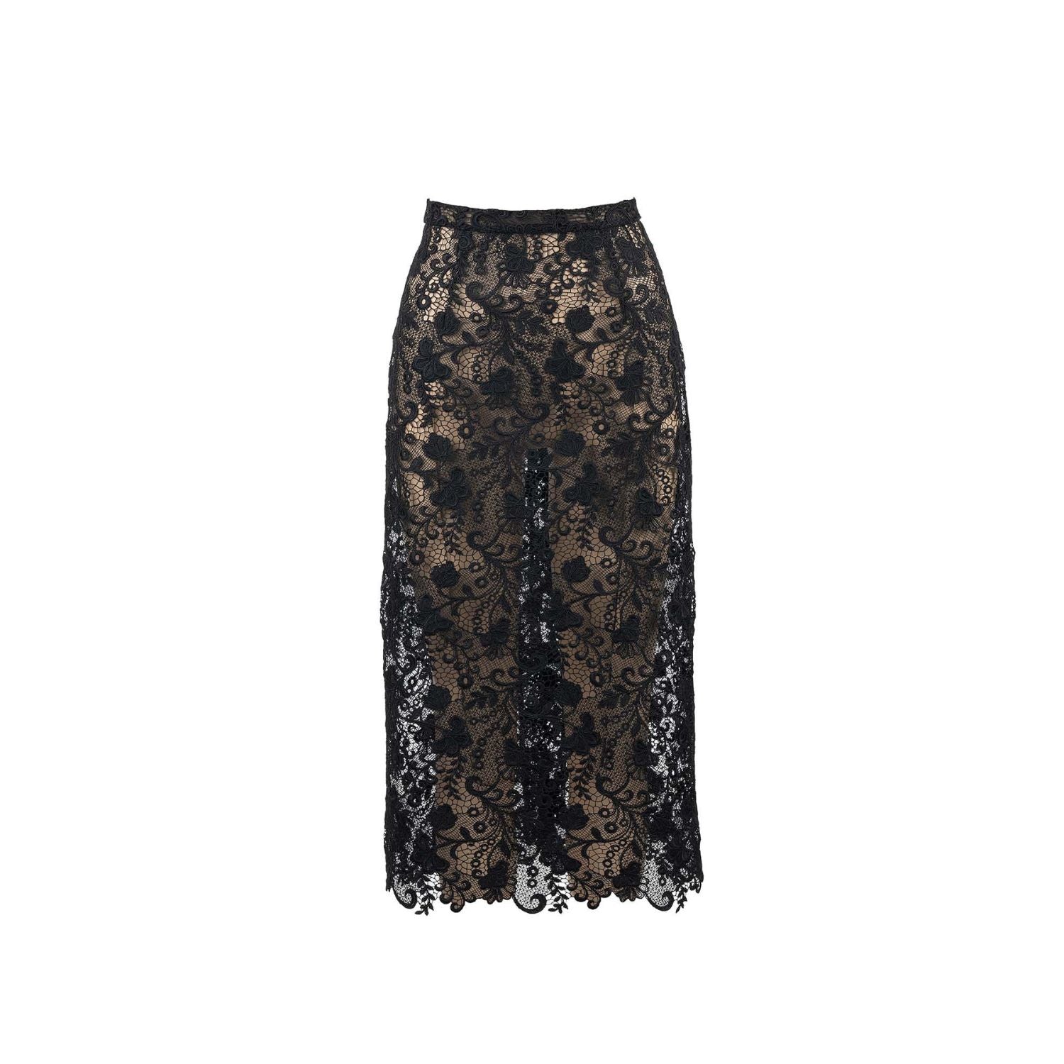 Skirt Stella - midi, black