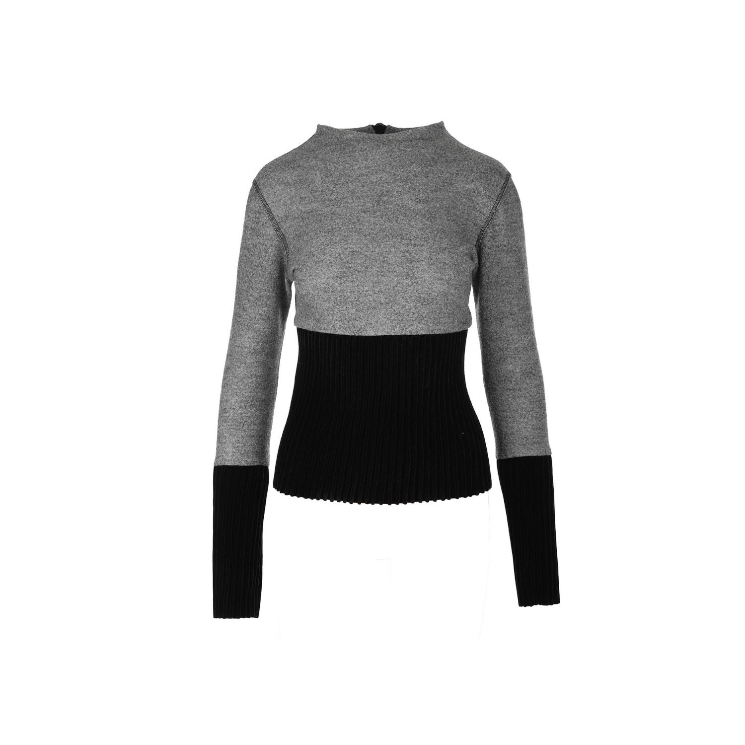 Meriino Peenvillast Pluus - hall ja must